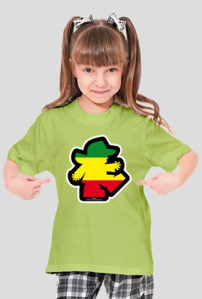 Koszulka dla dziewczynki - Reggae. Pada