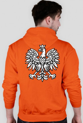 Polski Orzeł Biały (bluza z kapturem) ciemna grafika
