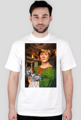 Angela Merkel z Lemurem