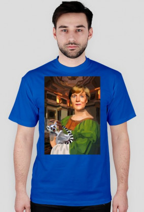 Angela Merkel z Lemurem