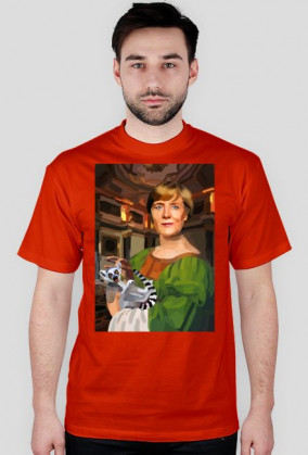 Angela Merkel z Lemurem