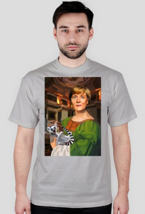 Angela Merkel z Lemurem