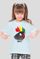 Koszulka dla dziewczynki - Reggae kogut. Pada