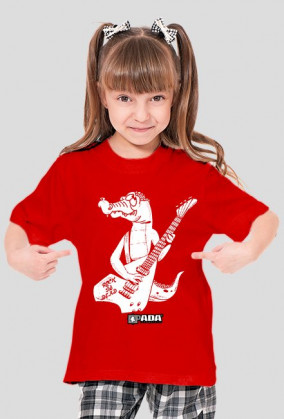 Koszulka dla dziewczynki - Gitara. Pada