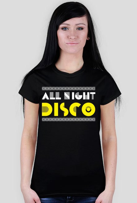 Koszulka damska ALL NIGHT DISCO (różne kolory)