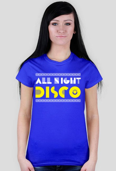 Koszulka damska ALL NIGHT DISCO (różne kolory)