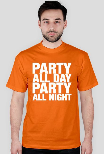 Koszulka męska - PARTY ALL DAY, ALL NIGHT (różne kolory)