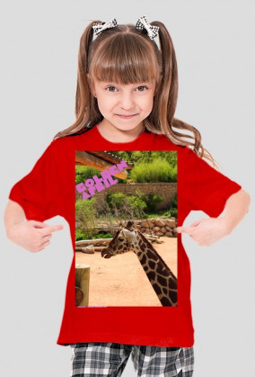 Koszulka dziewczęca "żyrafa"