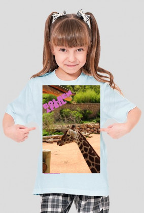 Koszulka dziewczęca "żyrafa"
