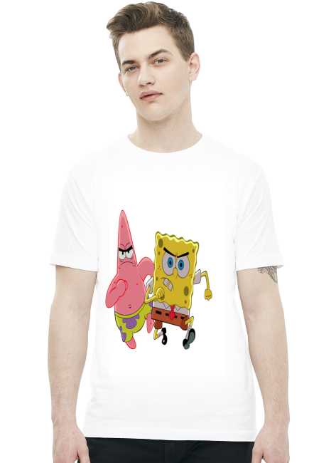 Męska Spongebob Biała