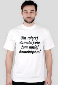 Koszulka Męska - Im więcej samobójców tym mniej samobójców!