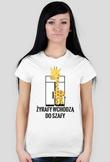 Żyrafy wchodzą do szafy