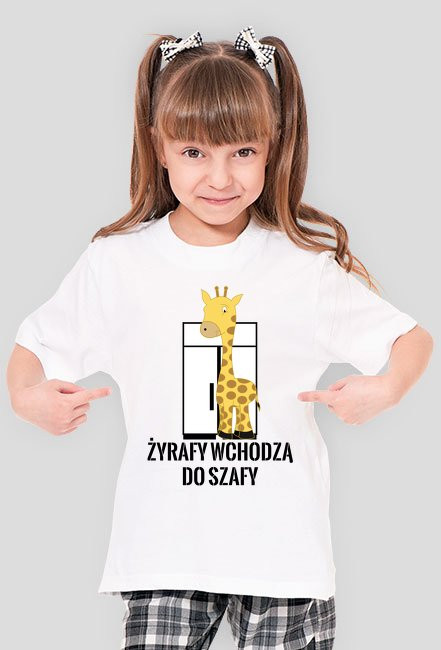 Żyrafy wchodzą do szafy