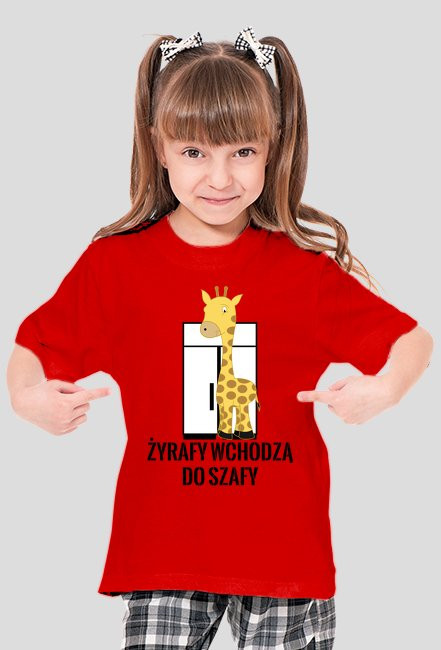Żyrafy wchodzą do szafy