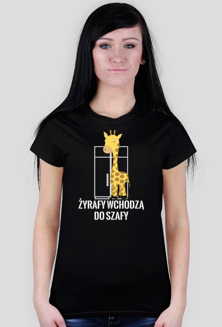 Żyrafy wchodzą do szafy