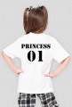 T-shirt biały dziecięcy - PRINCESS 01