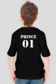 T-shirt czarny dziecięcy - PRINCE 01