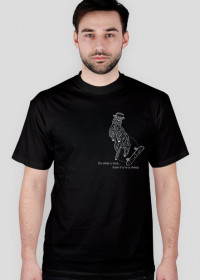 Sheep Man T-shirt-black