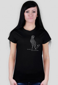 Sheep Woman T-shirt-black