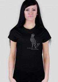 Sheep Woman T-shirt-black