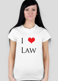 Koszulka damska I LOVE LAW
