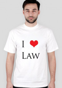 Koszulka męska I LOVE LAW
