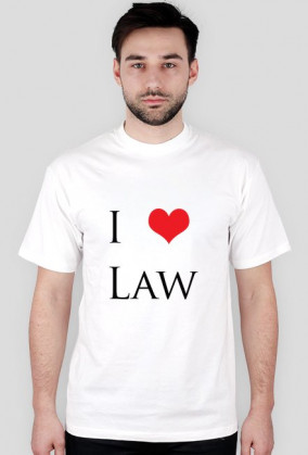 Koszulka męska I LOVE LAW