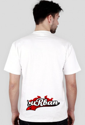 T-shirt uRban nadruk na plecach