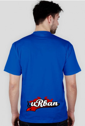 T-shirt uRban nadruk na plecach
