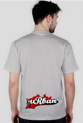 T-shirt uRban nadruk na plecach