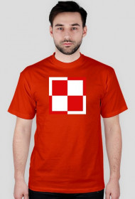 T-shirt uRban szachownica małe logo uRban na plecach