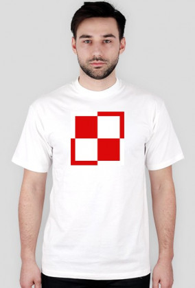 T-shirt uRban szachownica małe logo uRban na plecach