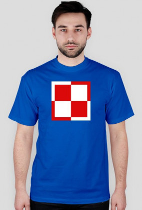 T-shirt uRban szachownica małe logo uRban na plecach