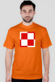 T-shirt uRban szachownica małe logo uRban na plecach