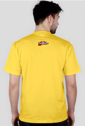 T-shirt uRban szachownica małe logo uRban na plecach