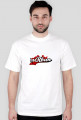 T-shirt uRban logo front - szachownica na plecach