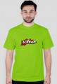 T-shirt uRban logo front - szachownica na plecach
