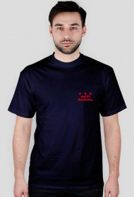 antysocial navy blue tee