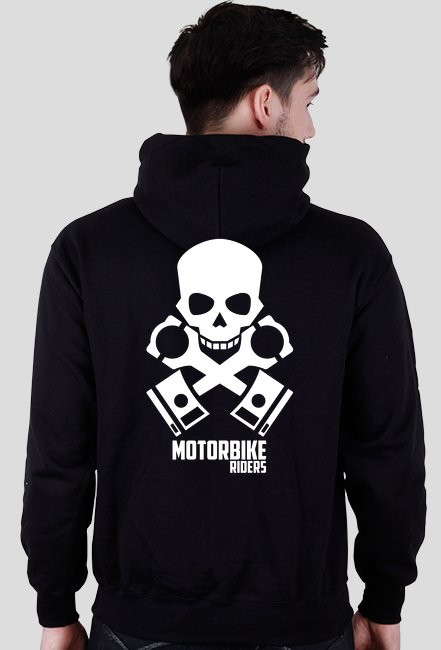Motorbike riders skull - bluza motocyklowa tył