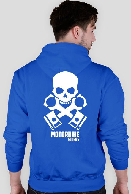 Motorbike riders skull - bluza motocyklowa tył