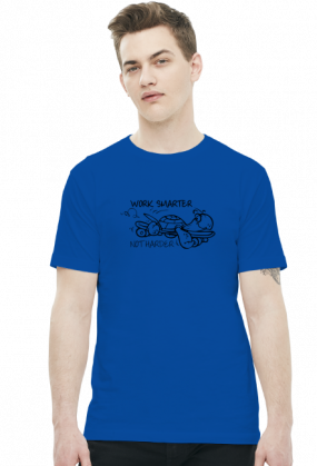 Work Smart Not Hard v2 (t-shirt) ciemna grafika