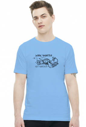 Work Smart Not Hard v2 (t-shirt) ciemna grafika