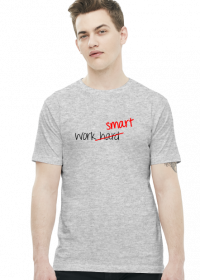 Work Smart Not Hard v3 (t-shirt) ciemna grafika