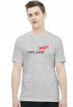 Work Smart Not Hard v3 (t-shirt) ciemna grafika