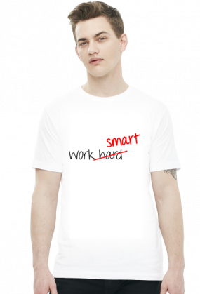 Work Smart Not Hard v3 (t-shirt) ciemna grafika