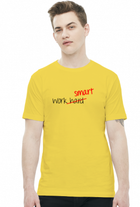 Work Smart Not Hard v3 (t-shirt) ciemna grafika