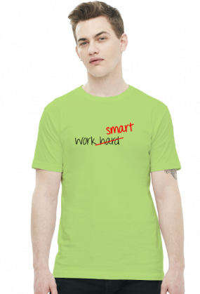 Work Smart Not Hard v3 (t-shirt) ciemna grafika
