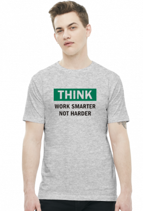 Work Smart Not Hard v4 (t-shirt) ciemna grafika