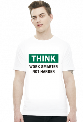 Work Smart Not Hard v4 (t-shirt) ciemna grafika