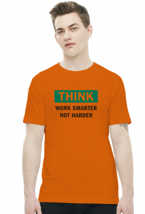 Work Smart Not Hard v4 (t-shirt) ciemna grafika